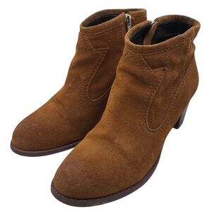 DV by Dolce Vita Burnt Orange/Brown Suede Ankle Booties - Size 8